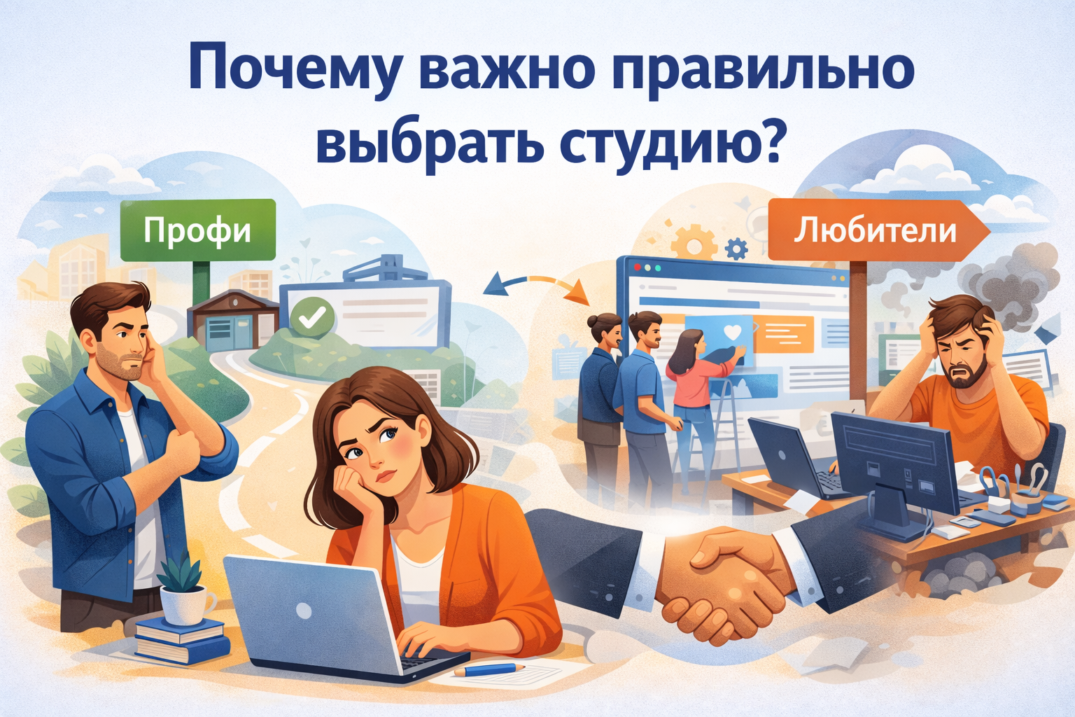 Выбор студии разработки сайтов